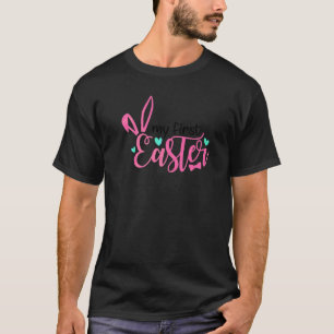 Camiseta Minha primeira Páscoa, Coelhinho da Páscoa, Dia da