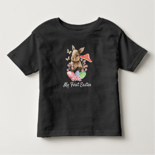 Camiseta Minha primeira Páscoa, Watercolor Bunny Toddler T-