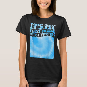 Camiseta Minha Primeira Viagem de Cruzeiro 2025 Assine Minh