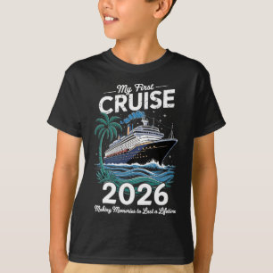 Camiseta Minha Primeira Viagem de Cruzeiro 2026 Navio de Fé