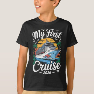 Camiseta Minha Primeira Viagem de Cruzeiro 2026 Navio de Vi