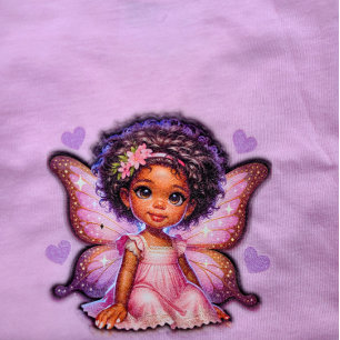 Camiseta Minha Princesa Fada com Asas Brilhantes