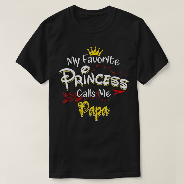 Camiseta Minha Princesa Favorita Me Chama De Família Papá C (Frente do Design)