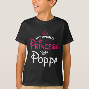 Camiseta Minha Princesa Favorita Me Chama Poppa Filha Fathe