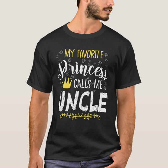 Camiseta Minha Princesa Favorita Me Chame De Tio Cute Birth (Frente)