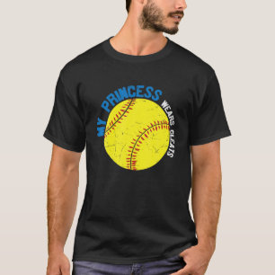 Camiseta Minha Princesa Veste Cleats - Baseball Softball