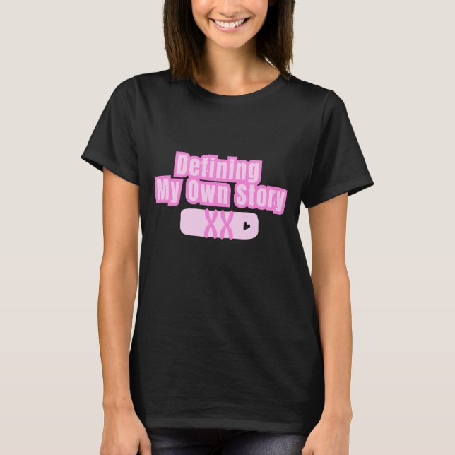 Camiseta Minha própria história feminista cita tipografia (Frente)