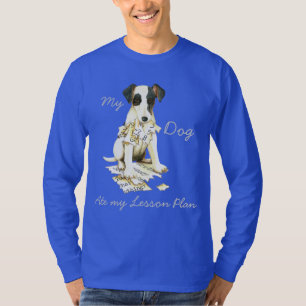 Camiseta Minha Raposa Suave Terrier Comeu Meu Plano De Liçã