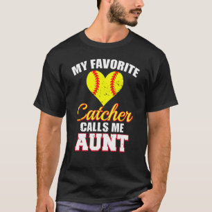 Camiseta Minha receptadora favorita me chama de tia catcher