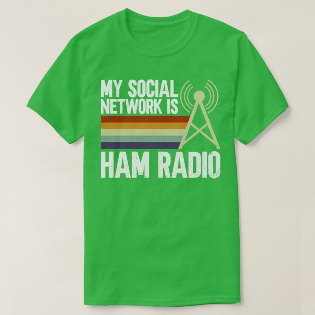 Camiseta Minha Rede Social É Rádio Ham Radio Ham Rádio Opa (Frente do Design)