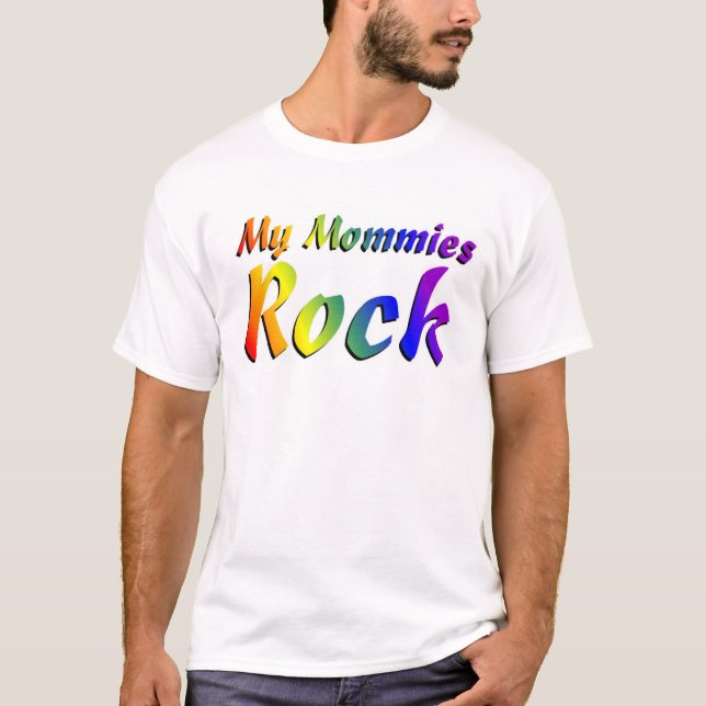 Camiseta Minha rocha das mamãs (Frente)