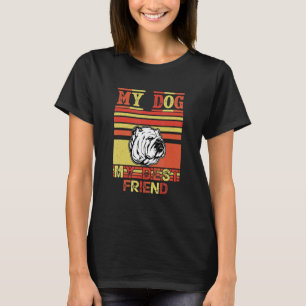 Camiseta Minha Roupa de Pitbull Melhor Amigo
