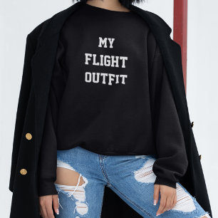 Camiseta Minha Roupa de Vôo Tipografia Simples, Viagem Mode