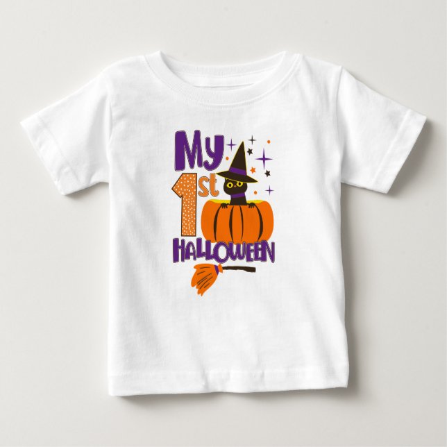 Camiseta Minha rua de 10 Halloween Negra Negra Negra Negra  (Frente)