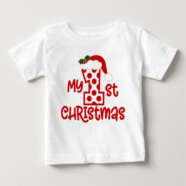 Camiseta Minha rua de natal, Bolinhas moderna e bonita, San (Frente)