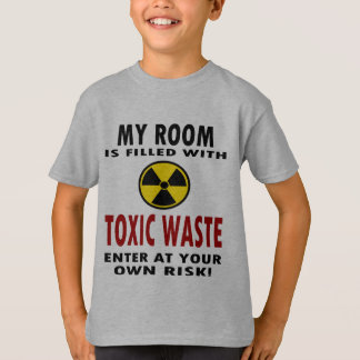 Camiseta Minha sala é enchida com os resíduos tóxicos