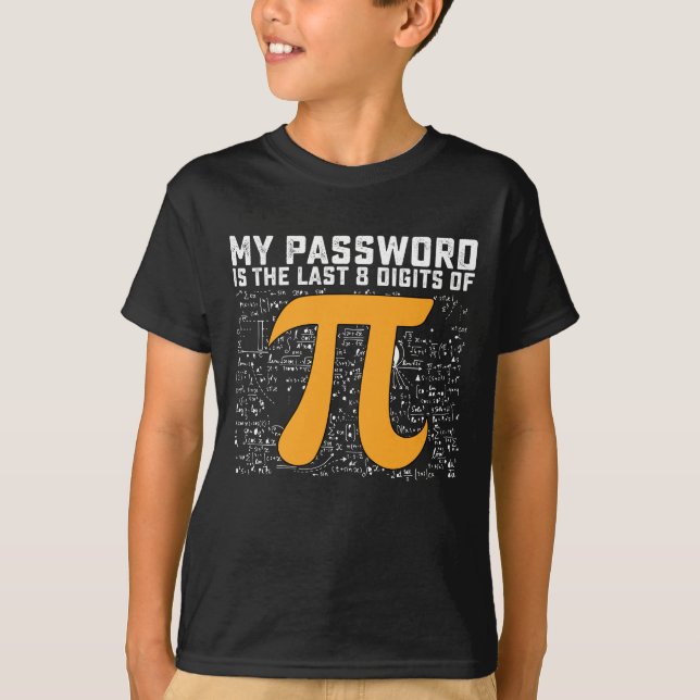 Camiseta Minha Senha É Os Últimos 8 Dígitos De Matemática P (Frente)