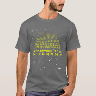 Camiseta Minha Senha É Os Últimos 8 Dígitos Do Pi Day Engra