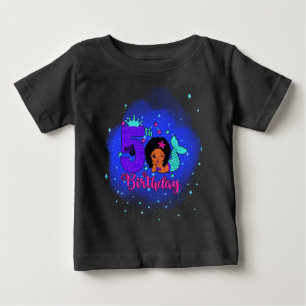 Camiseta Minha Sereia de 5º Aniversário