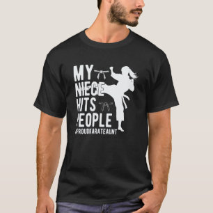 Camiseta Minha Sobrinha Bate nas Pessoas Orgulhosa Tia de K