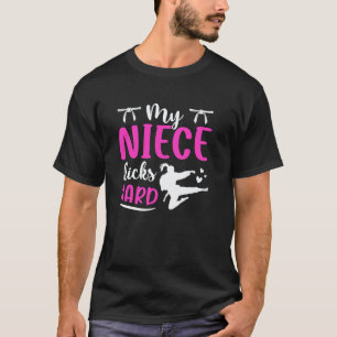 Camiseta Minha Sobrinha Dá Chutes Duros Tia de Karate Tia d