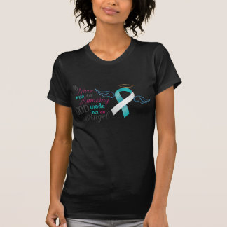 Camiseta Minha sobrinha um anjo - cancro do colo do útero