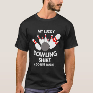 Camiseta Minha Sortuda B0wling Não Lave Esportes De Jogo En