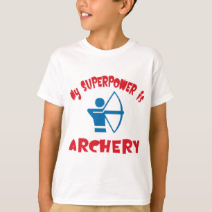 Camiseta Minha superpotência é tiro ao arco