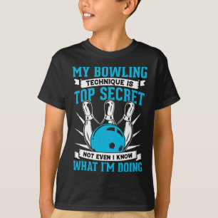 Camiseta Minha Técnica De Boliche É A Boliche Secreta B