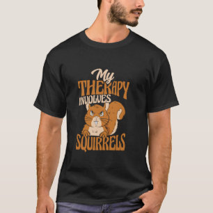 Camiseta Minha Terapia Envolve Esquilos Nature Wildlife Squ