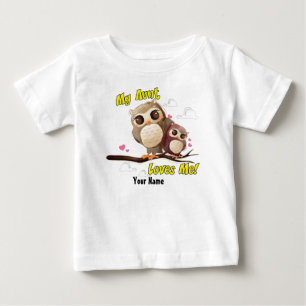 Camiseta Minha tia Amor Me Coruja