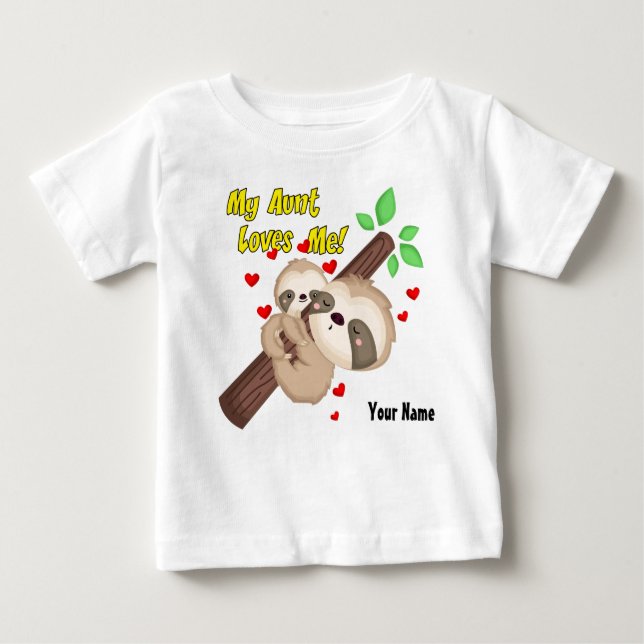 Camiseta Minha tia Amor Me Preguiça (Frente)