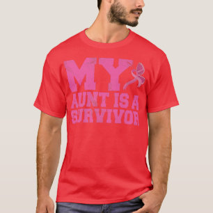 Camiseta Minha Tia É Um Sobrevivente Cancer A