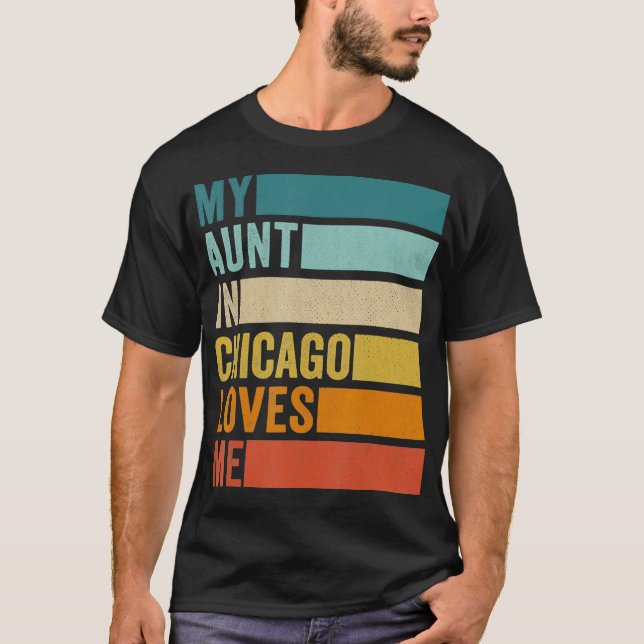 Camiseta Minha Tia Em Chicago Me Ama (Frente)