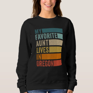 Camiseta Minha Tia Favorita Mora Em Oregon Vintage