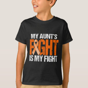 Camiseta Minha Tia luta é minha luta contra a leucemia cons