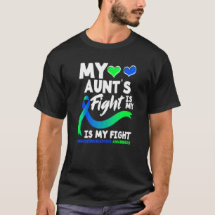 Camiseta Minha tia luta é minha luta contra a neurofibromat