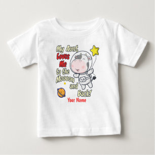 Camiseta Minha tia Me Ama Astronauta De Vaca