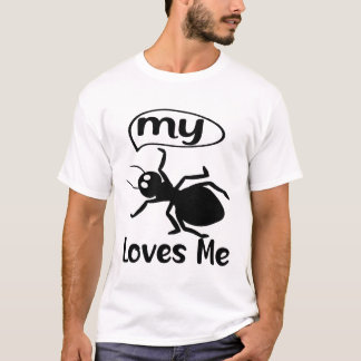 Camiseta Minha Tia Me Ama Engraçada Ant Lover