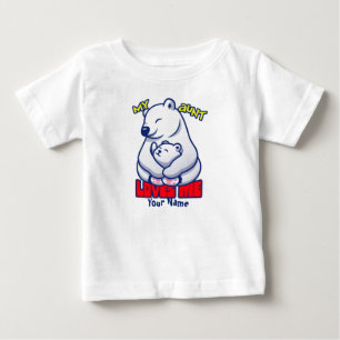 Camiseta Minha Tia Me Ama Urso Polar