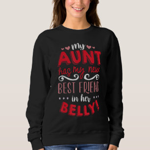 Camiseta Minha tia tem minha nova melhor amiga na barriga