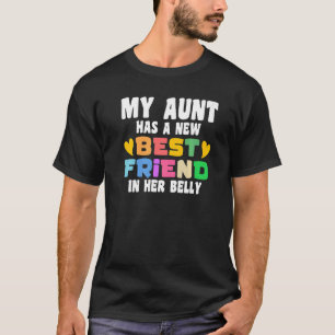 Camiseta minha tia tem um novo primo melhor amigo.