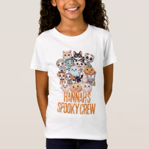 Camiseta Minha turma assustadora Festa de Dia das Bruxas