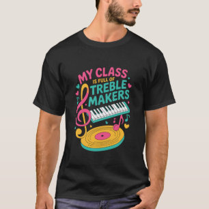 Camiseta Minha Turma está Cheia de Criadores de Problemas,
