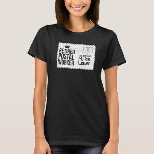 Camiseta Minha Última Carta Trabalhador Postal Aposentado A