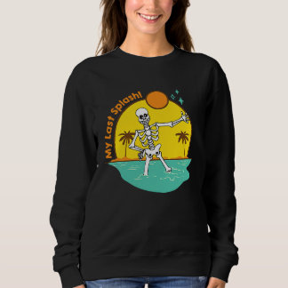 Camiseta Minha Última Esposa Esqueleto Noiva Praia Despedid