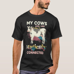 Camiseta Minha Vacas E Eu Estamos Mágicamente Conectados Fa