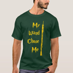 Camiseta Minha Varinha Me Escolheu Música de Oboé Com Prese