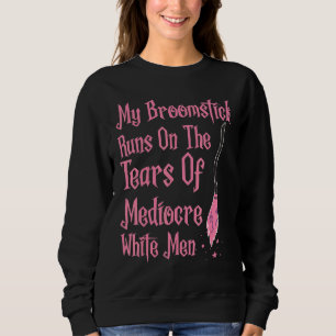 Camiseta Minha Vassoura Corre Nas Lágrimas De Branco Medioc