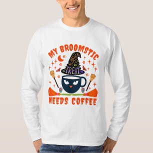 Camiseta Minha Vassoura Precisa de Café